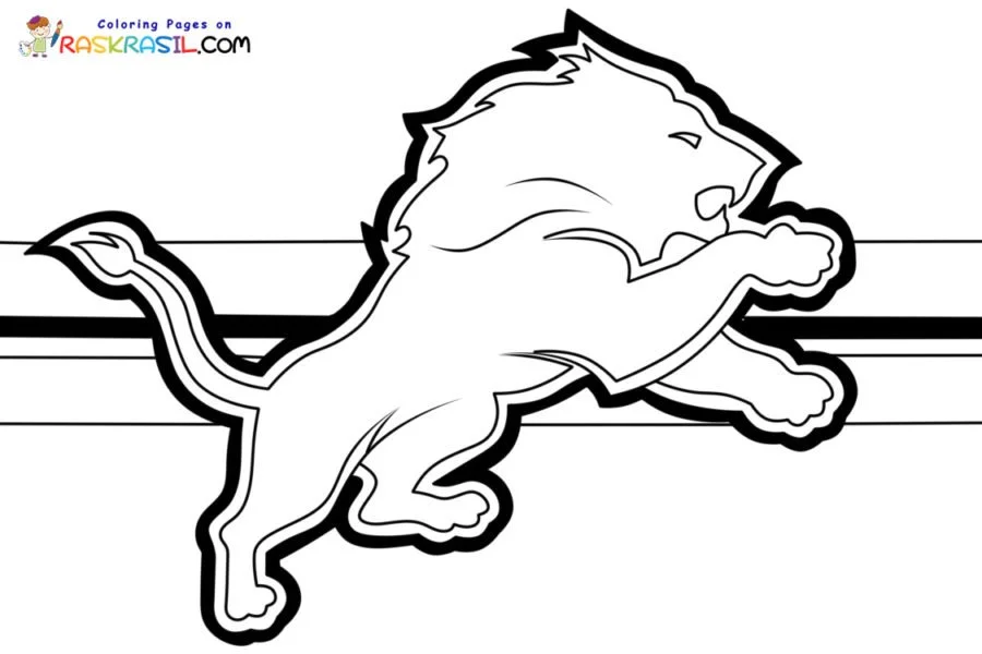 Detroit Lions Coloring Pages 6