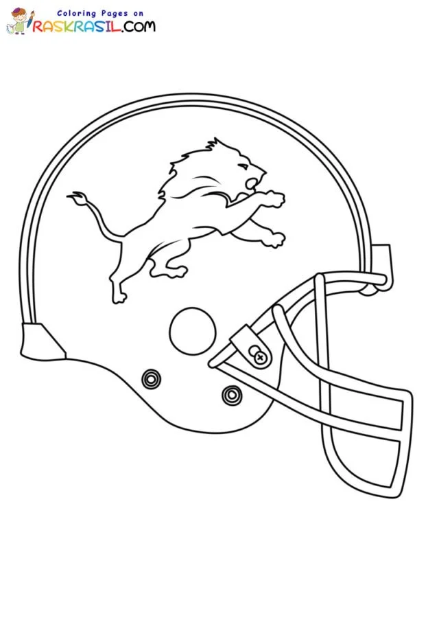Detroit Lions Coloring Pages 7