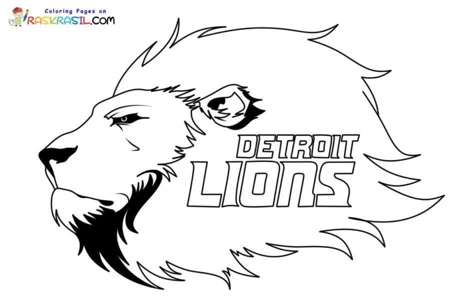 Detroit Lions Coloring Pages 9