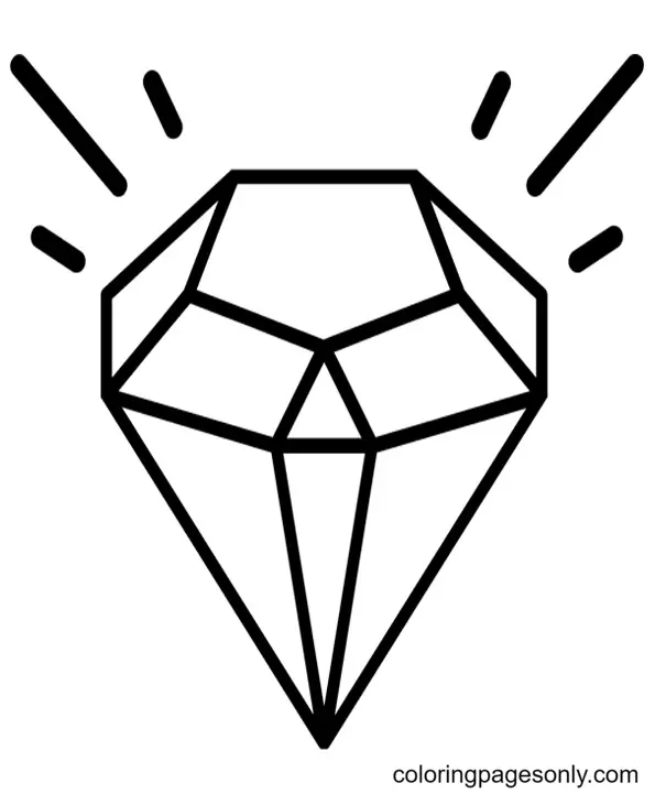 Desenhos de Diamante Para Colorir 15