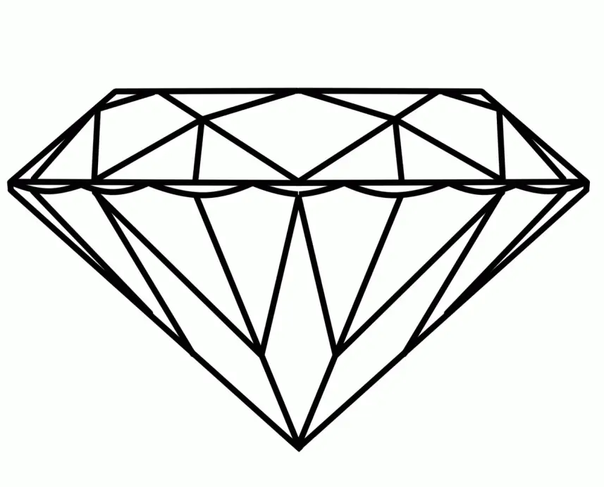 Desenhos de Diamante Para Colorir 22