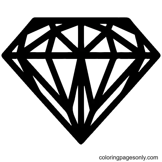 Desenhos de Diamante Para Colorir 23