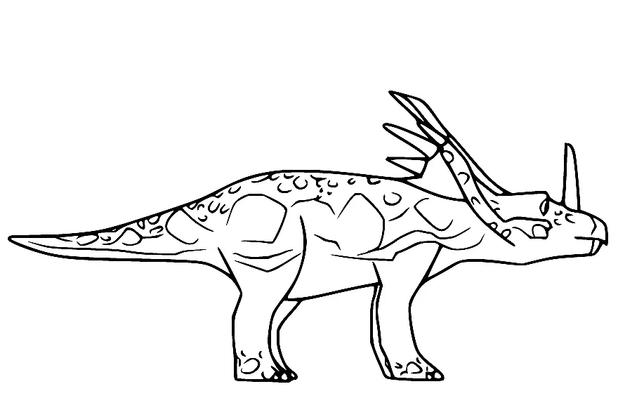 Tren Dinosaurios Para Colorear 12