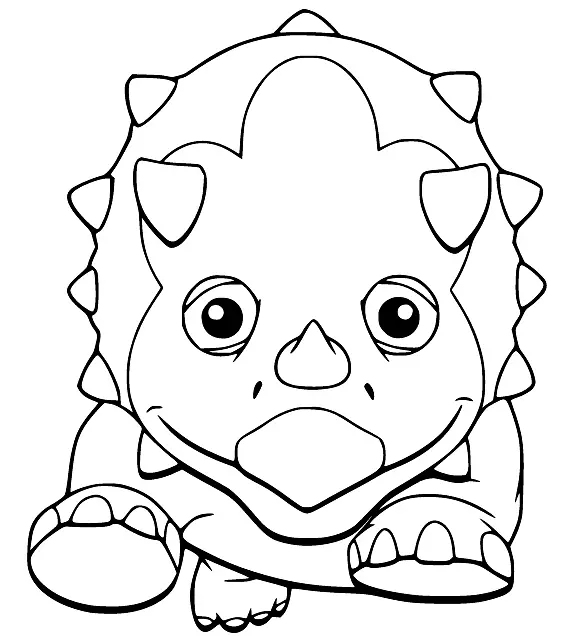 Tren Dinosaurios Para Colorear 16