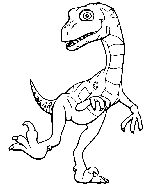 Tren Dinosaurios Para Colorear 23