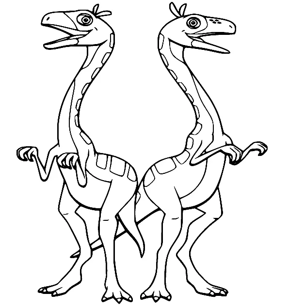 Tren Dinosaurios Para Colorear 40