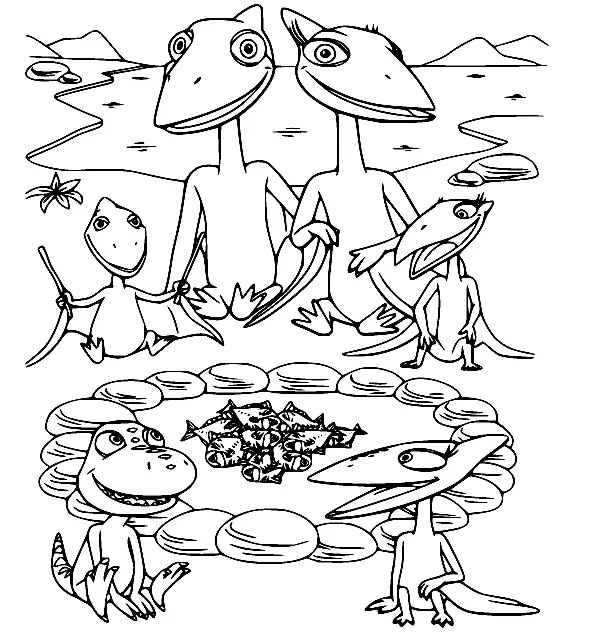 Tren Dinosaurios Para Colorear 56