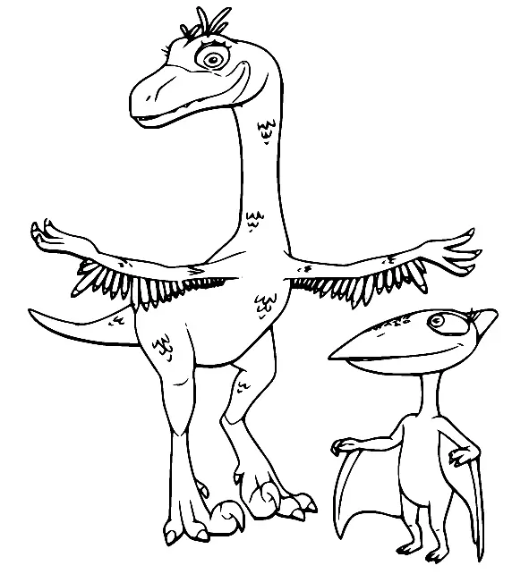 Tren Dinosaurios Para Colorear 63