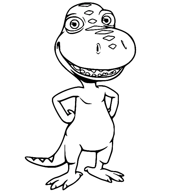 Dinosaurierzug Ausmalbilder 66