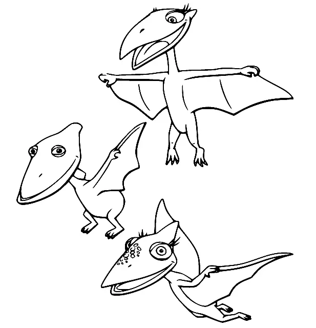 Tren Dinosaurios Para Colorear 72
