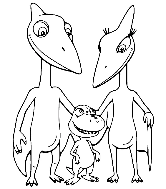 Dinosaurierzug Ausmalbilder 74