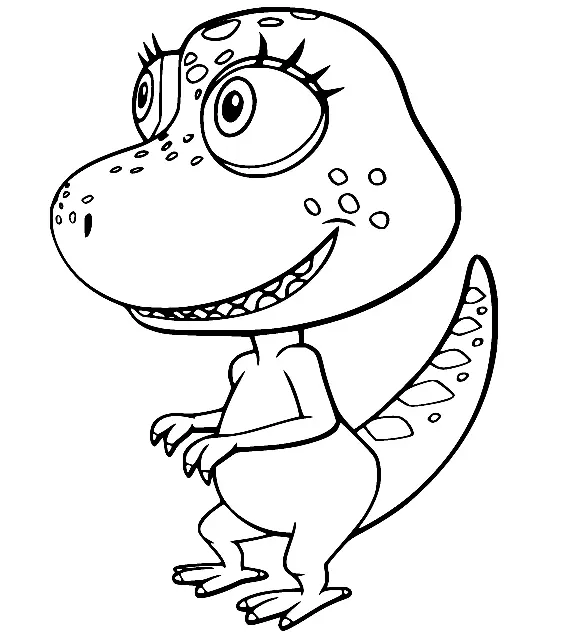 Dinosaurierzug Ausmalbilder 75