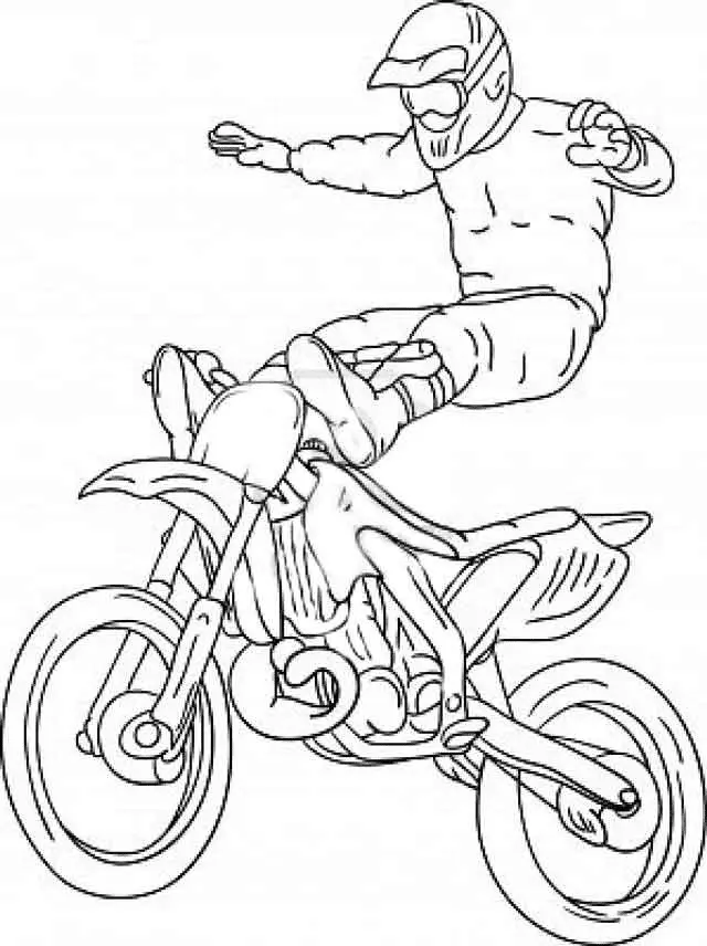 Motorrad Ausmalbilder 10