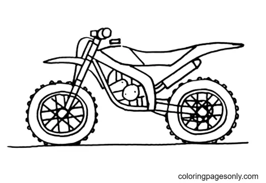 Motorrad Ausmalbilder 11