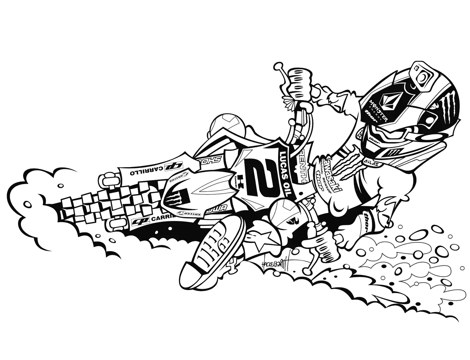 Motorrad Ausmalbilder 14