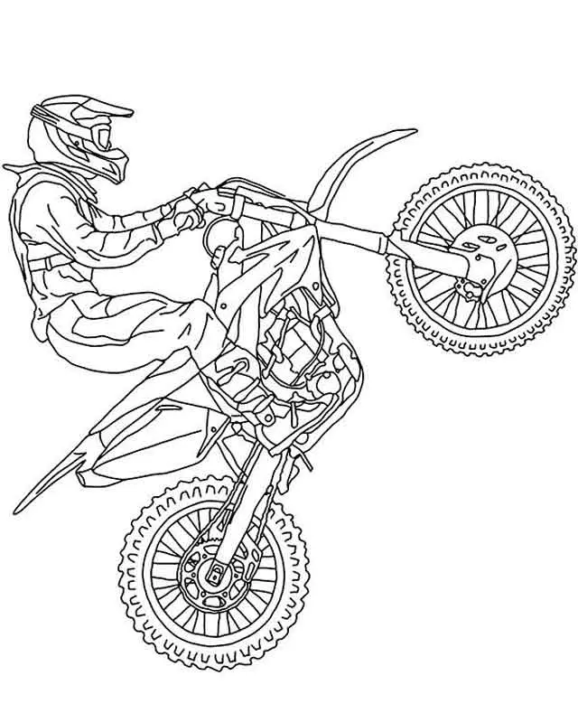 Motorrad Ausmalbilder 15