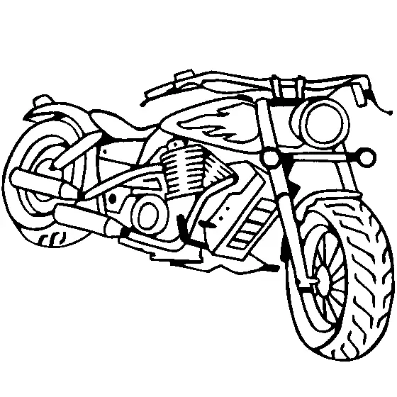 Motorrad Ausmalbilder 17
