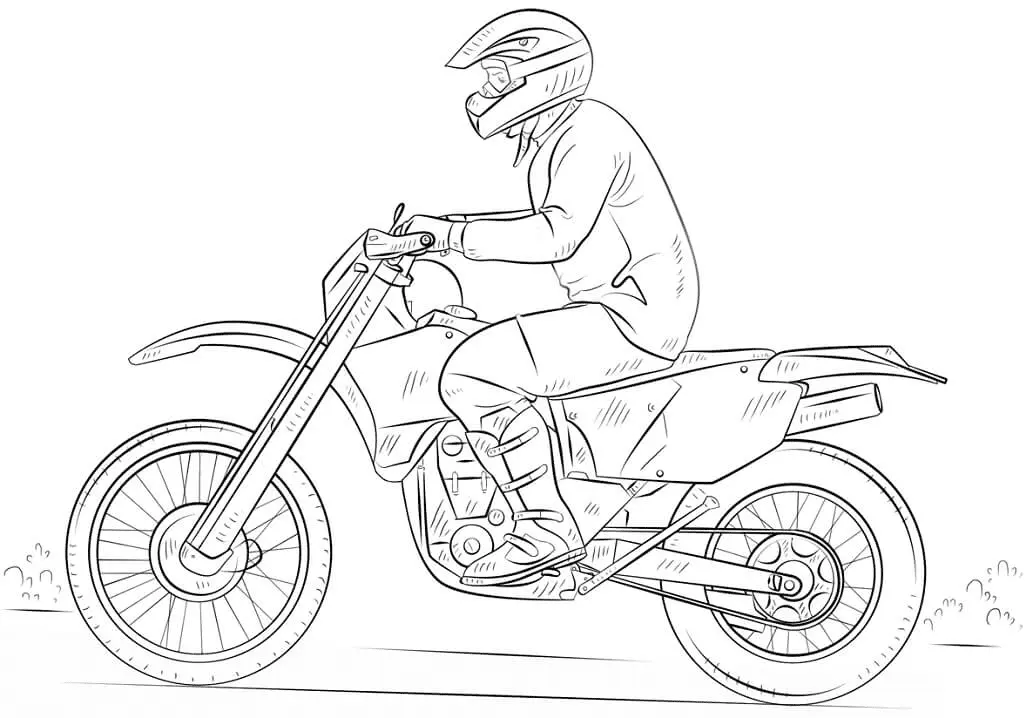 Motorrad Ausmalbilder 18