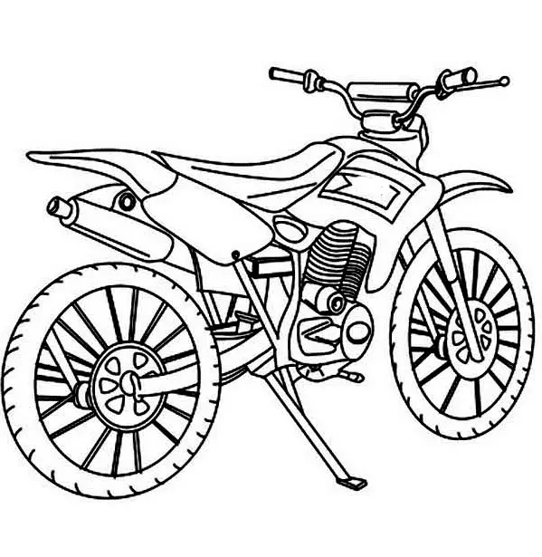 Motorrad Ausmalbilder 19
