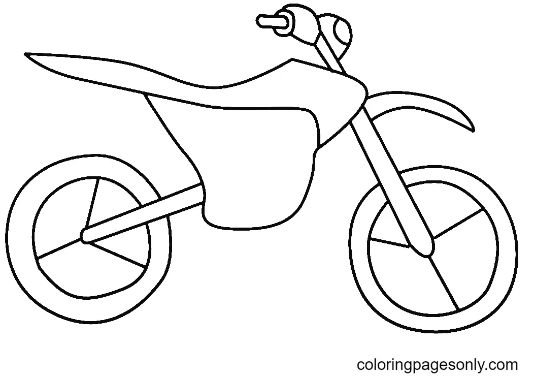 Motorrad Ausmalbilder 22