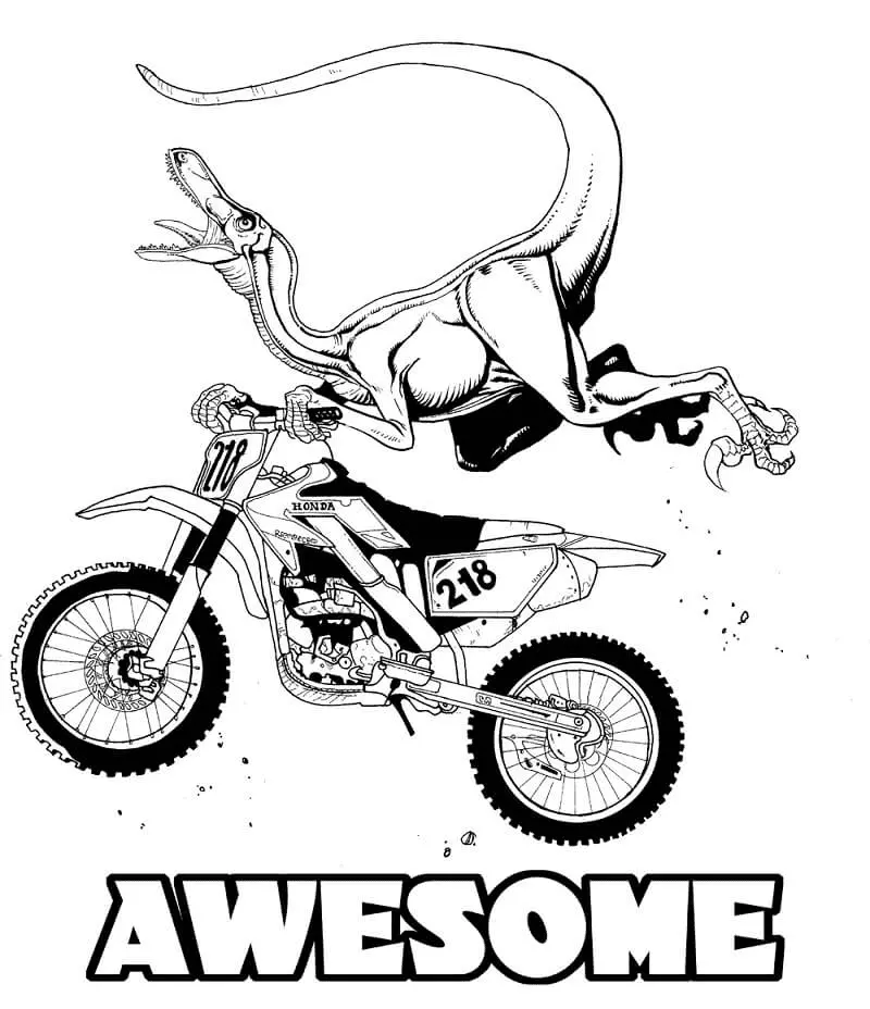 Motorrad Ausmalbilder 23