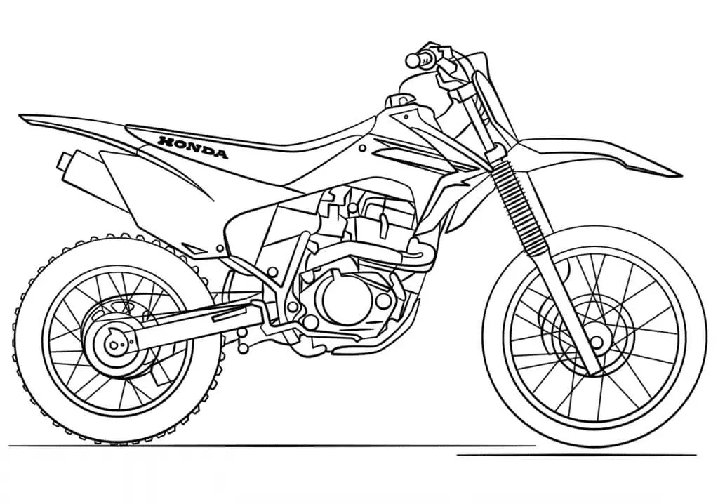 Motorrad Ausmalbilder 27