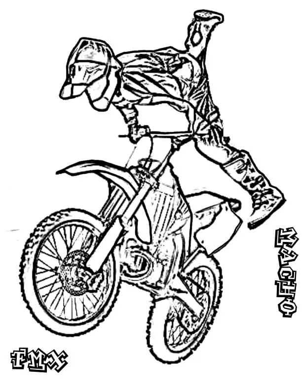 Motorrad Ausmalbilder 33