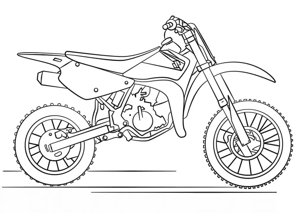 Motorrad Ausmalbilder 34