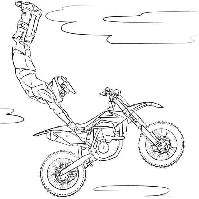 Motorrad Ausmalbilder 4
