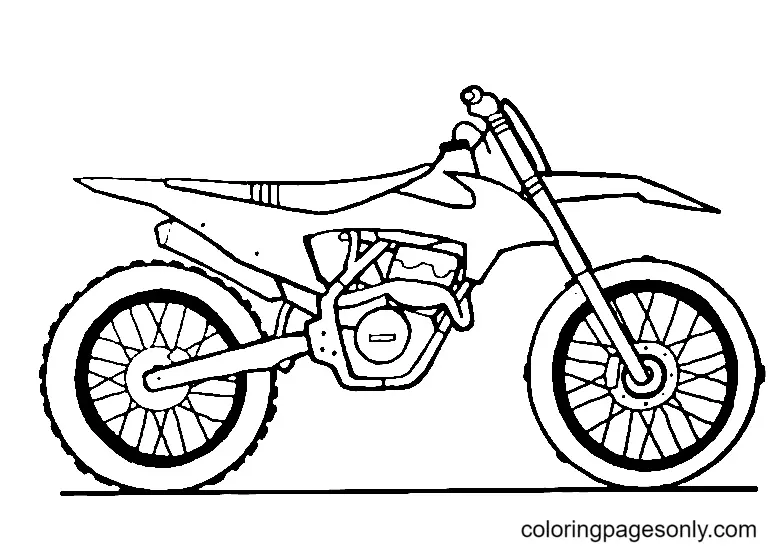 Motorrad Ausmalbilder 5