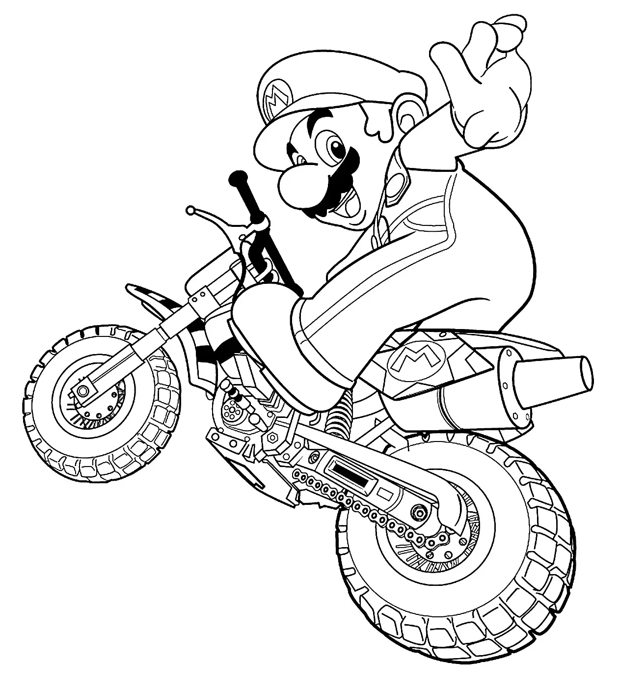 Motorrad Ausmalbilder 7