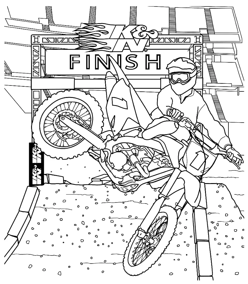 Motorrad Ausmalbilder 8