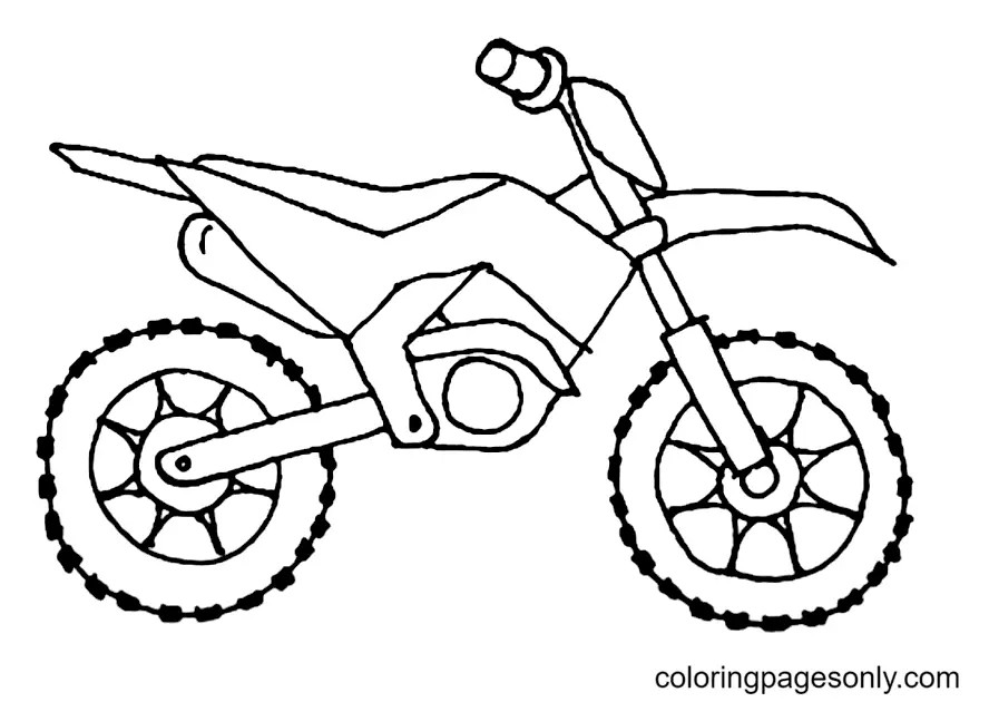 Motorrad Ausmalbilder 9