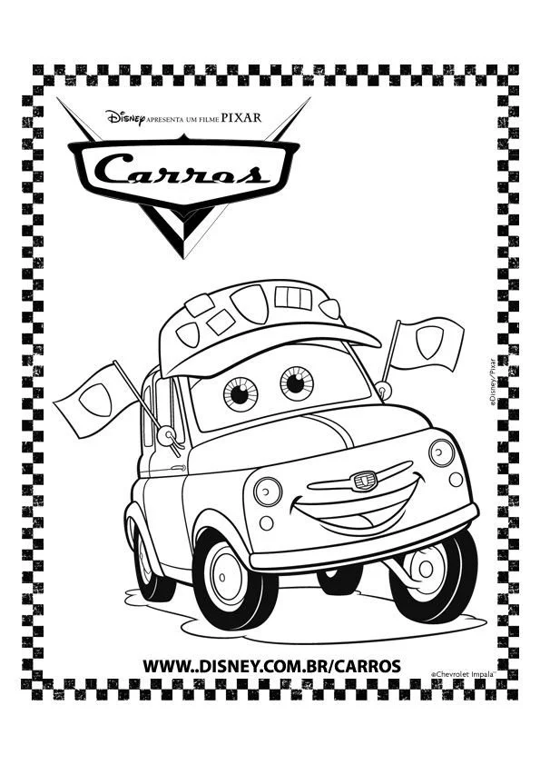 Desenhos de Carros Da Disney Para Colorir 25