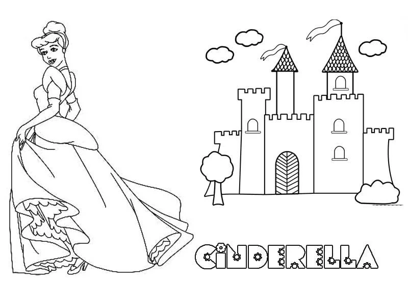 Castillo Disney Para Colorear 17