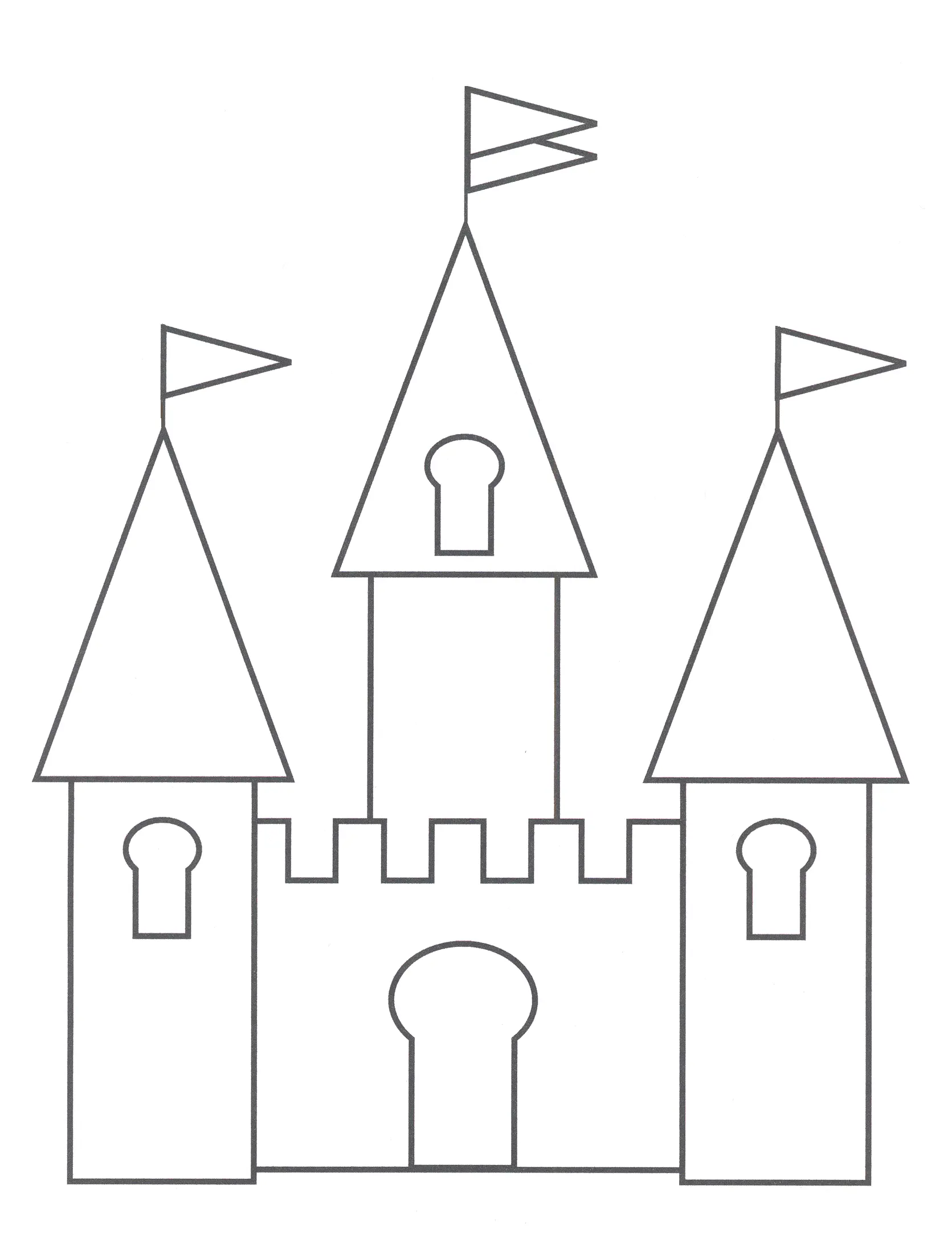 Castillo Disney Para Colorear 20