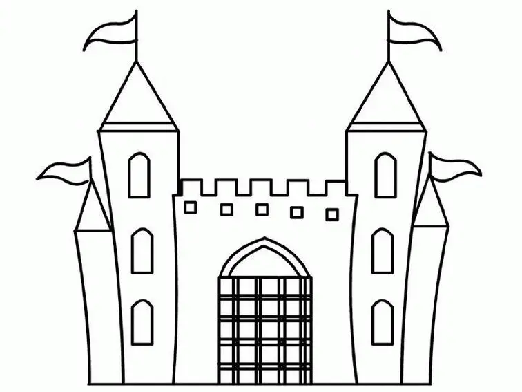 Castillo Disney Para Colorear 22
