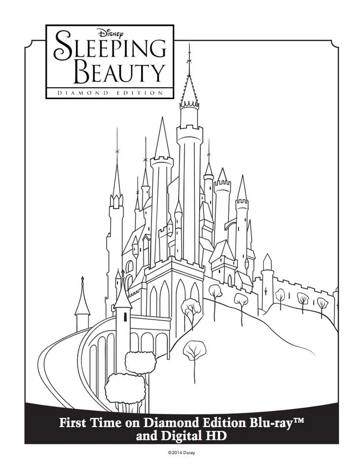 Castillo Disney Para Colorear 24