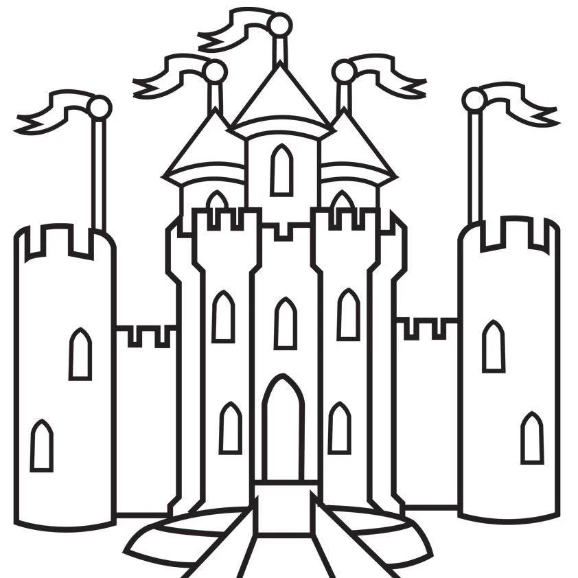 Castillo Disney Para Colorear 29