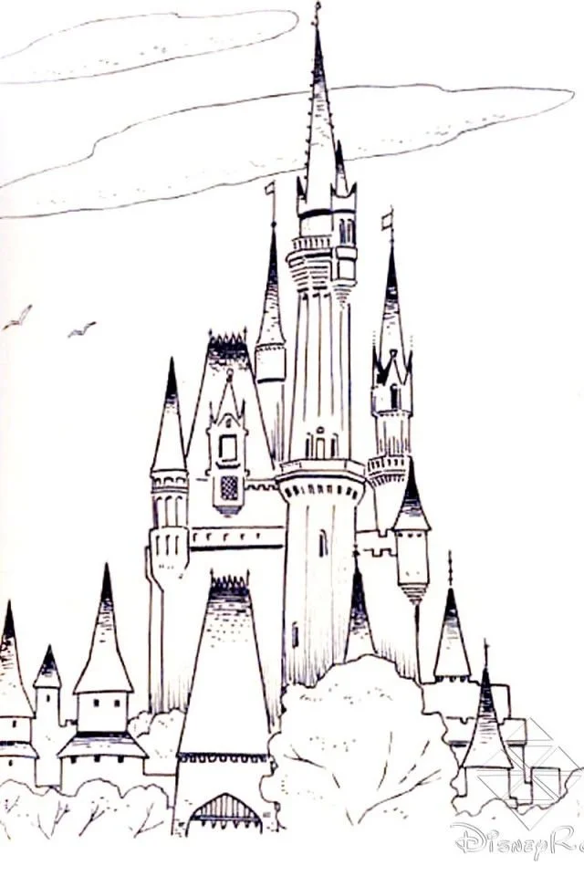 Castillo Disney Para Colorear 32