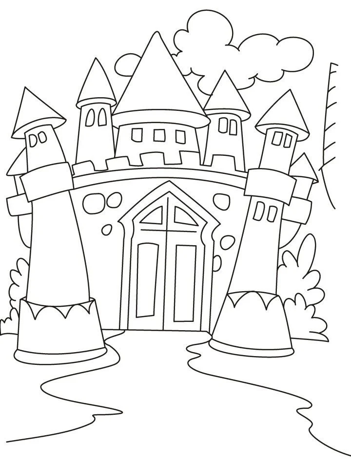 Desenhos de Castelo Da Disney Para Colorir
