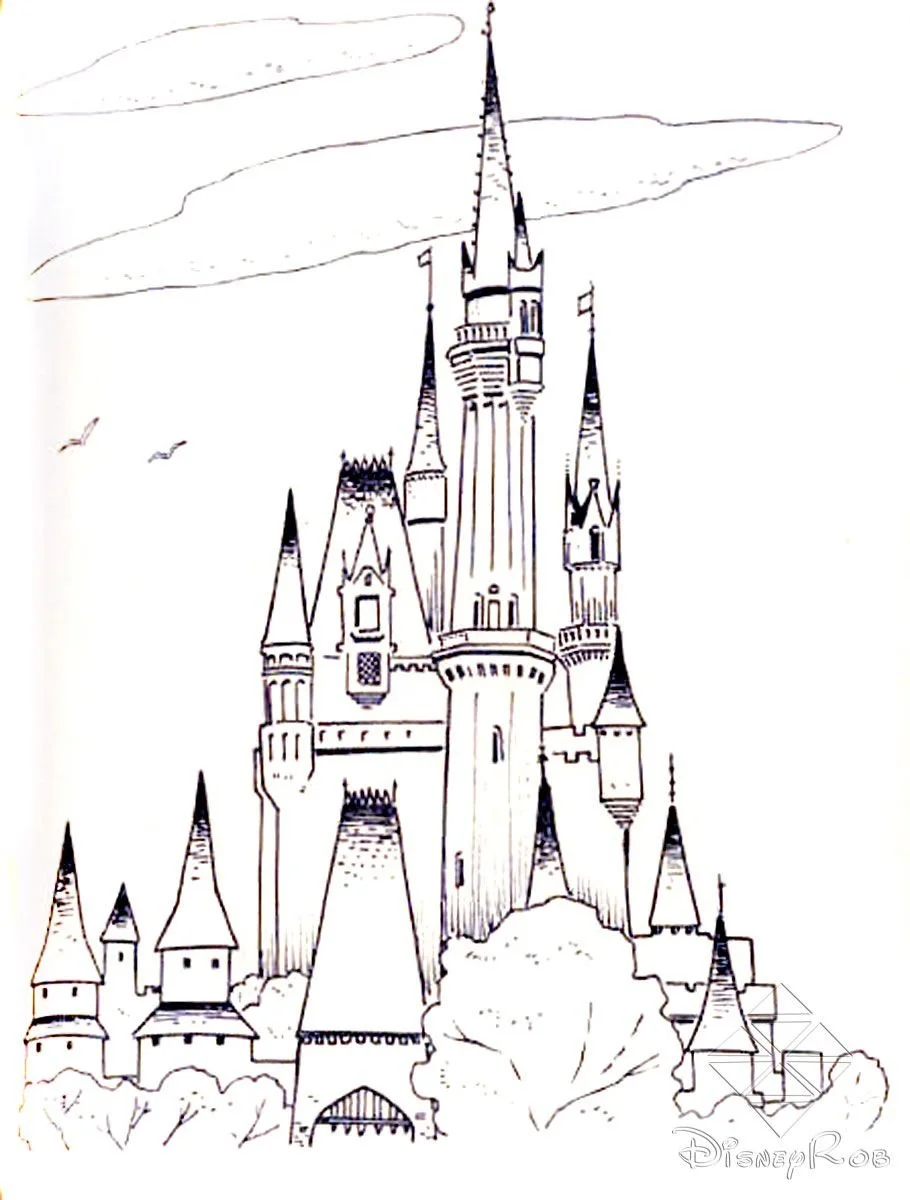Castillo Disney Para Colorear 9