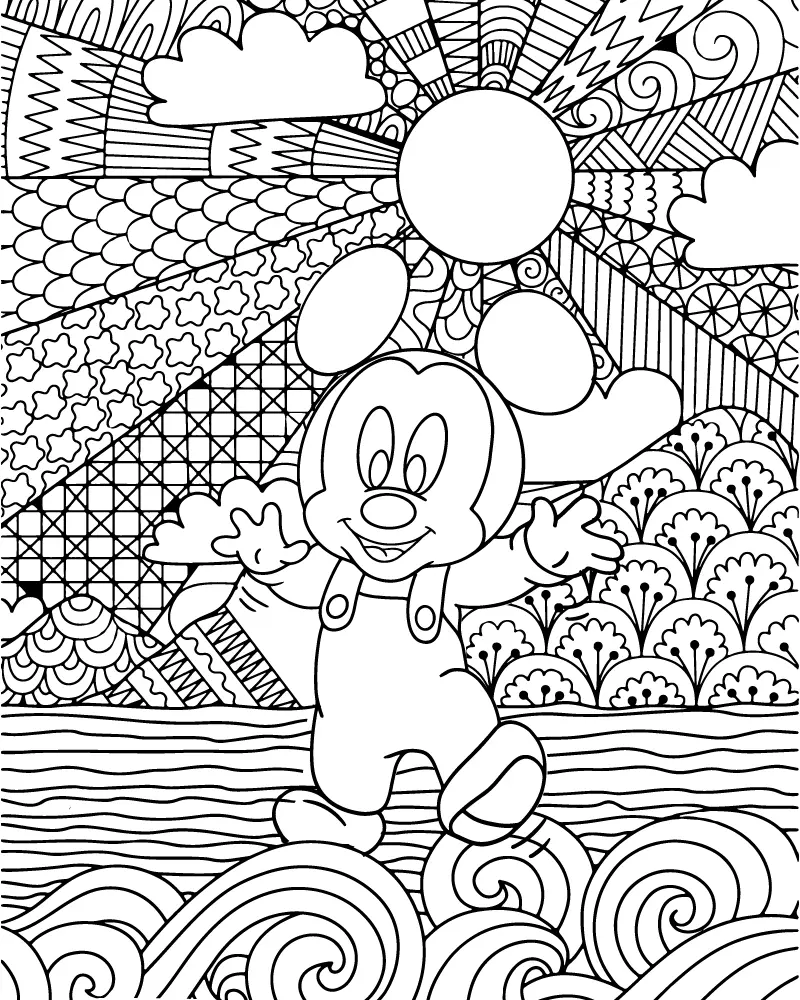 Disney Para Adultos Para Colorear 23