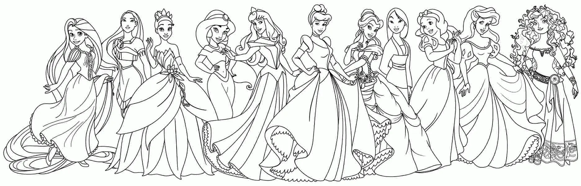 Princesas Disney Para Colorear 16