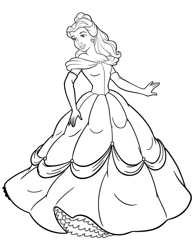 Princesas Disney Para Colorear 23