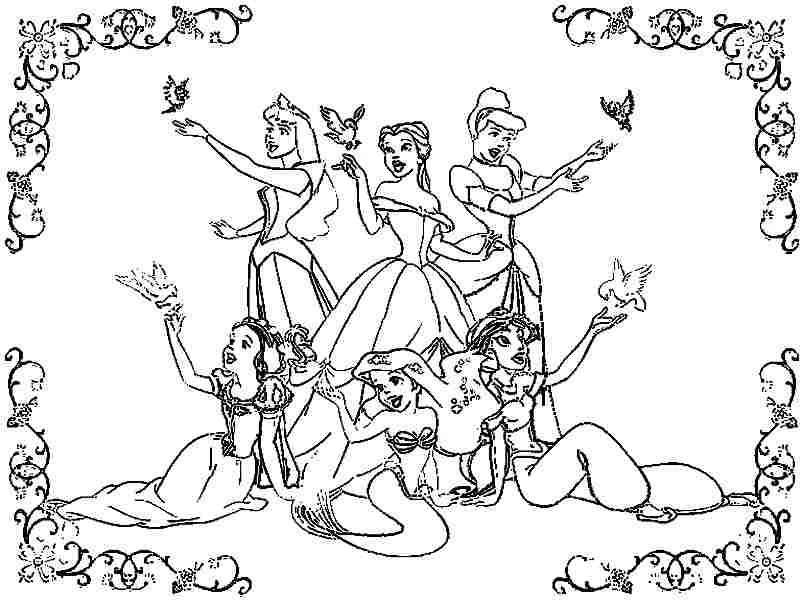 Princesas Disney Para Colorear 25