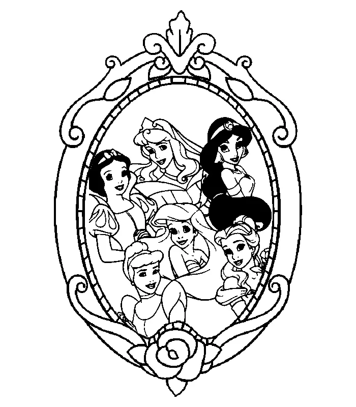 Princesas Disney Para Colorear 27