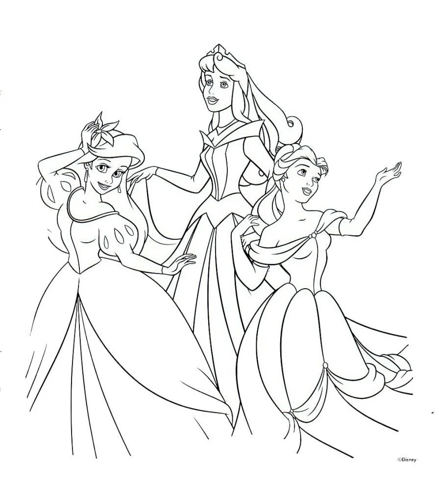 Princesas Disney Para Colorear 29