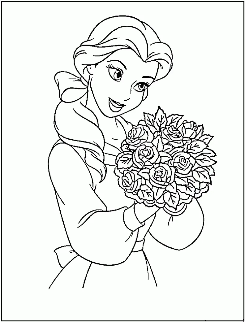 Princesas Disney Para Colorear 6