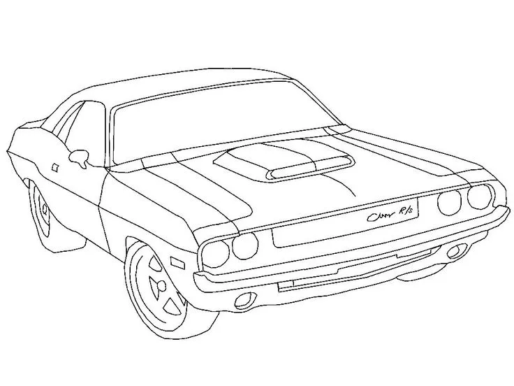Dodge Hellcat Ausmalbilder